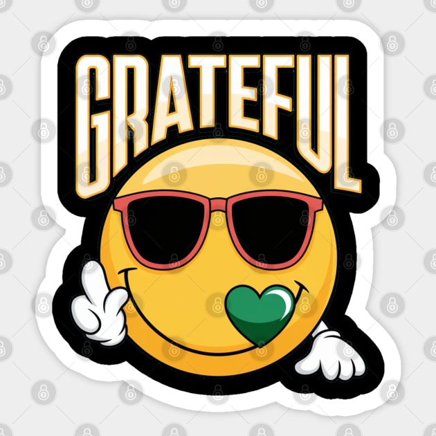 Grateful  - Inspirational Faith & Thankfulness Sticker by Rox